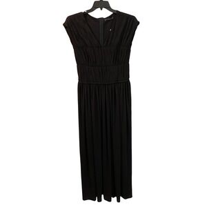 Peruvian Connection‎ Rialto Dress Maxi Black NWT Sz M Pleated Sleeveless